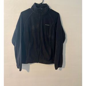 Columbia Women’s Black Full-Zip Fleece Jacket – Size Large – Outdoor Casual